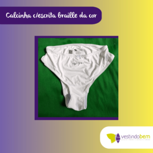 Calcinha com Escrita Braille